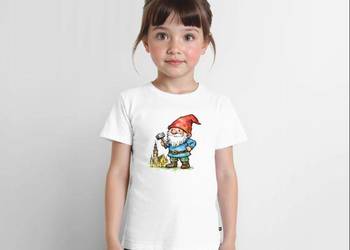 Ekologiczna dziecięca koszulka Premium Wrocław – Krasnal w Stylu Akwareli