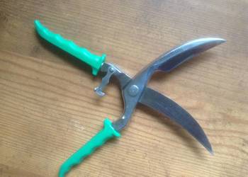 Nożyce kuchenne zestali nierdzewnej do serwowania drobiu.