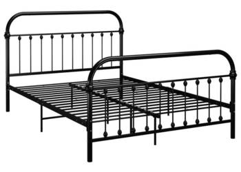vidaXL Rama łóżka, czarna, metalowa, 160 x 200 cm(SKU:284502)