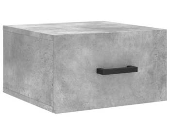 Wisząca szafka nocna szarość betonu 35x35x20 cm WM-829828