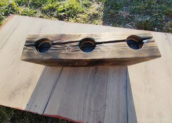 Świecznik z starego drewna wysyłka