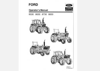 Ford 8530 8630 8730 8830 instrukcja obsługi, katalog częsci