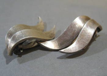 Klipsy Srebrne Szwecja 1950 r.