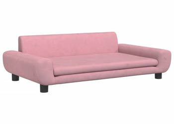 Sofa dla dzieci różowa 100x54x33 cm aksamit WM-3196382