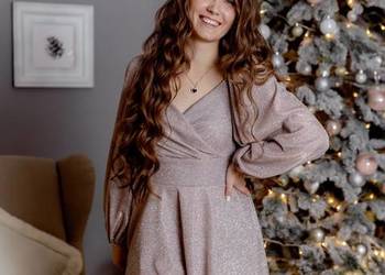 Elegancka sukienka damska S | raz założona | idealna na święta / wesele