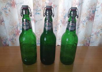 Duże zielone butelki GROLSCH 1,5 l