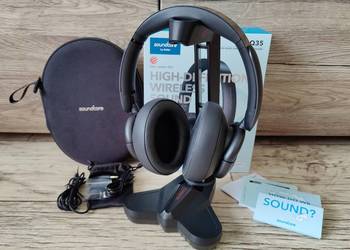 Słuchawki bezprzewodowe SoundCore Q35 ANC LDAC praktycznie nieużywane