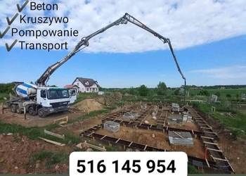 Beton transport pompowanie posadzki budowa gospodarstwa rolne Morąg