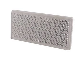 Odblask biały prost.przyl.