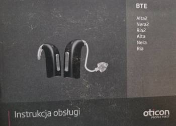 OTICON RIA BTE 13 POWER (100) APARAT SŁUCHOWY mało używany Plus dodatki zał