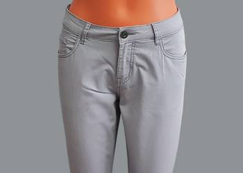 Damskie szare bawełniane spodnie rurki Blue Motion 38/M