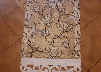 2 szt.panel-firana w kwiaty ażur wycinany laserowo