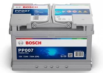 Akumulator Bosch 72Ah 720A EN PP007 PRAWY PLUS