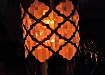 Znicz LED z efektem płomienia solarny z czujnikiem zmierzchu na grób!