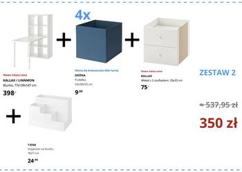 biurko i regał KALLAX - Prawie nowe meble IKEA w zestawach