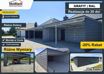 Altana / Zadaszenie /Duży CARPORT/Zadaszenie na pojazdy   - Maj-Blach