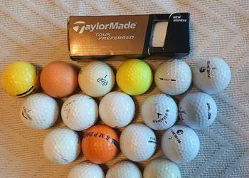 Zestaw piłek golfowych: 18 szt. mix + NOWE TaylorMade Tour Preferred (3 szt