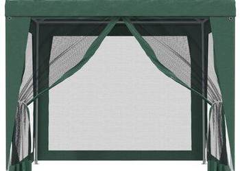 vidaXL Namiot z 4 ścianami z siatki, zielony, 2,5x2,5 m, HDPE(sku319223)
