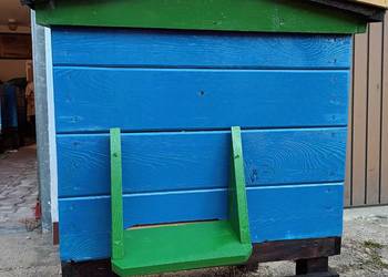 Nowe drewniane pomalowane ULE wielkopolskie ze stojakiem i nadstawką