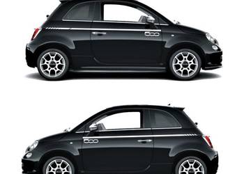 Fiat 500 Abarth Naklejki Pasy boczne na samochód TUNING 2