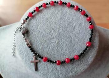 Bransoletka na rękę Różaniec z kamieni naturalnych