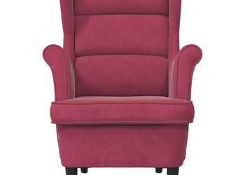 vidaXL Fotel w kolorze winnej czerwieni, aksamitny(SKU:324064)