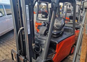 Linde E16, 2009r, Triplex + przesuw boczny wózek widłowy