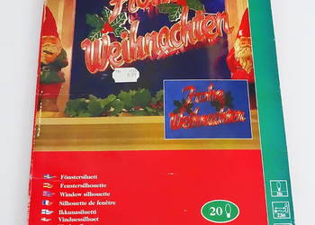 Dekoracja okienna „Frohe Weihnachten” – Konst Smide, LED, 28 cm