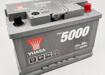 Akumulator 80Ah 740A Yuasa Silver 12V  Prawy Plus