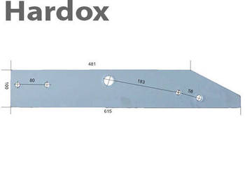 Płoza długa HARDOX 94605/L części do pługa OVERUM