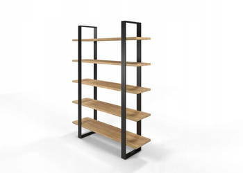 Regał Dębowy Loftowy Industrial AVALON