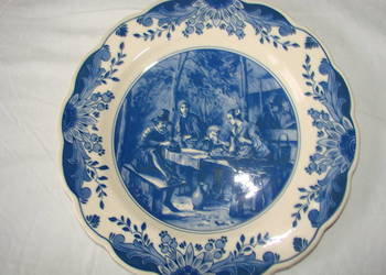 "Regina " Delfts stary porcelanowy talerz
