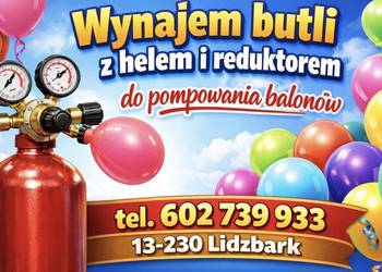 Wynajem butli z helem i reduktorem