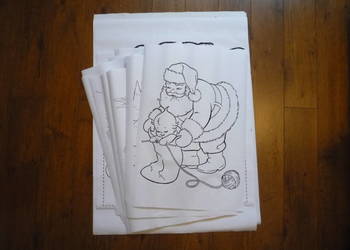 30 sztuk Mikołaj Święta Choinka Kolorowanki wielkiego formatu XXL