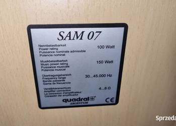 i Quadral Argentum SAM 07 cały zestaw