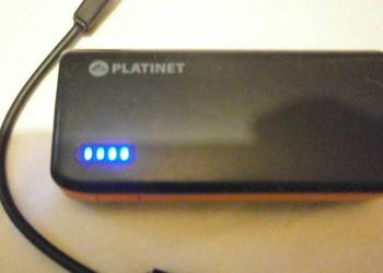 Powerbank Marki Platinet  4400 mAh z Latarką.