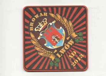 Lwów - podstawka do piwa. Nr. 1.