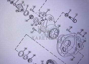 John Deere R100461/jarzmo przegubu uniwersalne/John Deere 4555/4755/4955