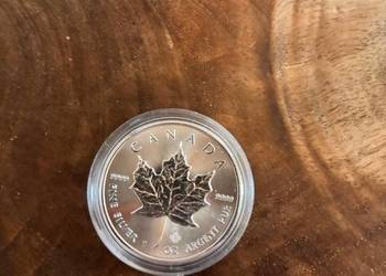 Srebrna moneta inwestycyjna – Kanadyjski Liść Klonowy 1 uncja.