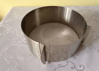 Regulowany rant cukierniczy TCM ze stali nierdzewnej 16–30 cm Forma do tort