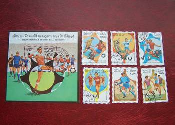 Laos 1986 CTO Mi. 882/87 Sport Piłka nożna MŚ. Mexico 86 Laos 1986 CTO Mi. 882/87 Sport Piłka nożna MŚ. Mexico 86