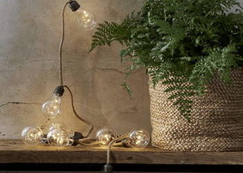 Łańcuch dekoracyjny lina jutowa Led JUTTA na baterie