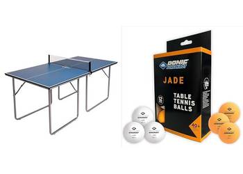 Joola 19110 Stół do Tenisa Stołowego, Niebieski/Srebrny Ping Pong