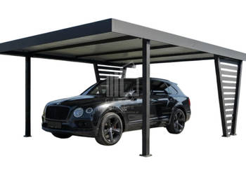 Carport V PREMIUM 4,5x5,5m Wypełnienie panelami Wiata samochodowa  ID1185