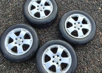 Felgi aluminiowe 16 cali 5x112 z oponami letnimi.