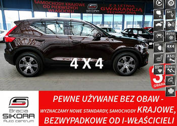 Volvo XC 40 INSCRIPTION 4x4 AUTOMAT Led+Skóra+Navi Gwarancja 1wł Kraj Bezw…