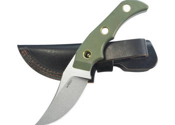Nóż Kubey Blade Hunter Green G10, Beadblasted 14C28N by Mikkel Willumsen (…