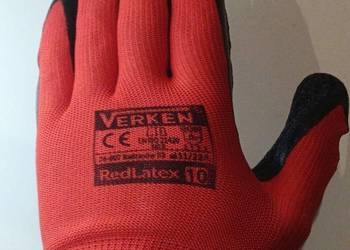 Rękawice robocze powlekane lateksem Verken Red Latex r. 7-8-9-10-11