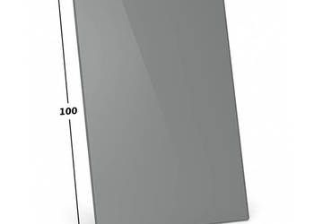 SZYBA POD KOMINEK HARTOWANA 6MM GRAFIT 100x50