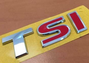 NOWY klejany znaczek TSI emblemat logo wymiary ok. 25x80mm
